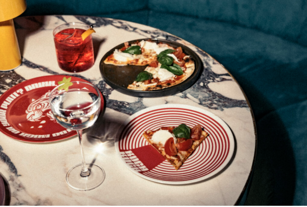 Entrance of Kuch Kuch cocktail bar at Mercury Towers in St Julians Malta